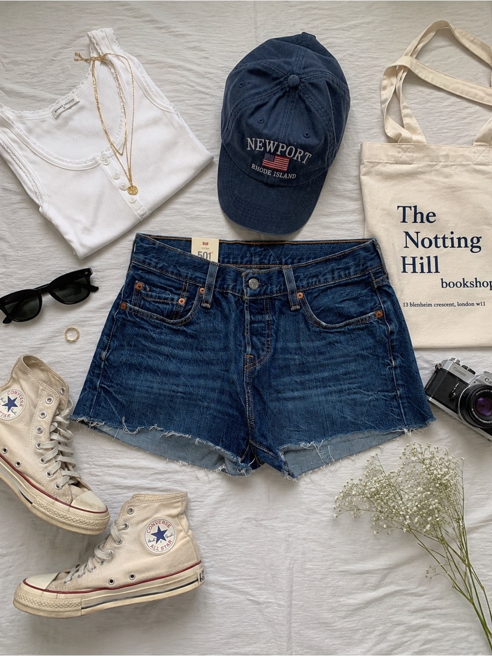 Levi's 501 Original Vintage Style Cut Off Jean Shorts